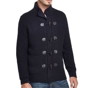 Weatherproof Vintage Men’s Toggle Waffle Stitch Sweater/Jacket Size Men’s Large